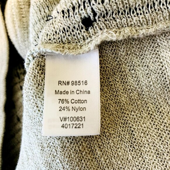 Coldwater Creek Womens Ribbed Neck Sweater Striped Cap Sleeve Size M (10-12) - Picture 10 of 12